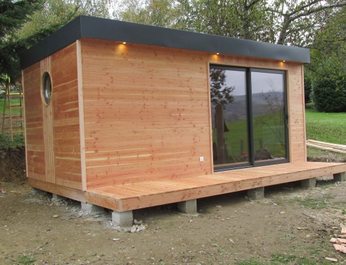 Réalisation d’un studio de jardin avec sanitaires et kitchenette