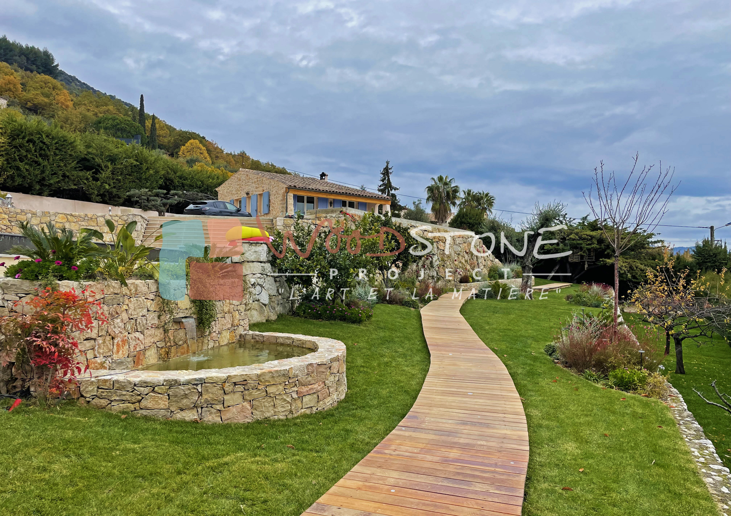 Passerelle jardin Maçaranduba