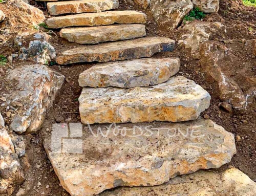Aménagement d’escaliers extérieur en dalles romaines